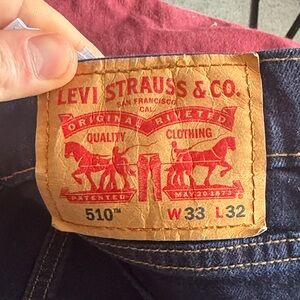 Levi's 510 Men's Blue Jeans. W 33 L 32